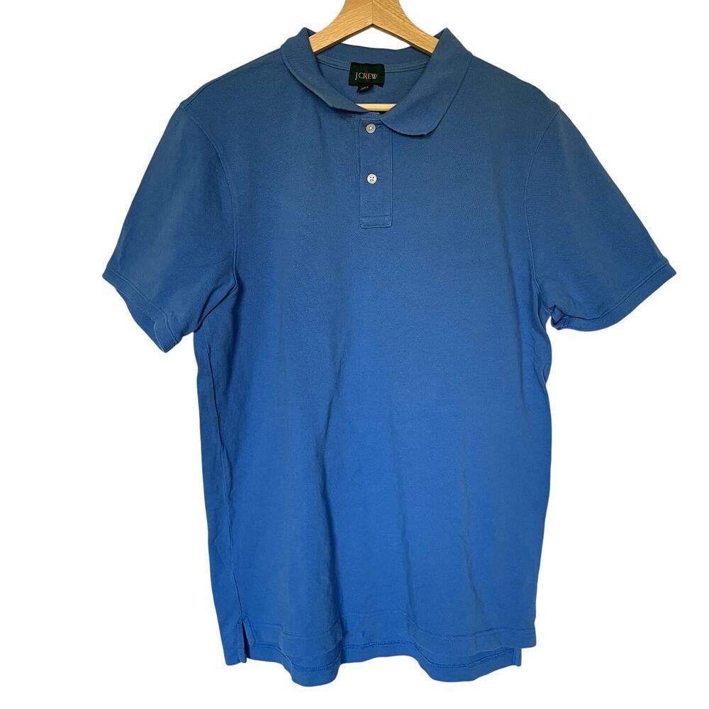 J.crew blue crewneck shirt cotton women's size‎ L tall comfortable preppy design